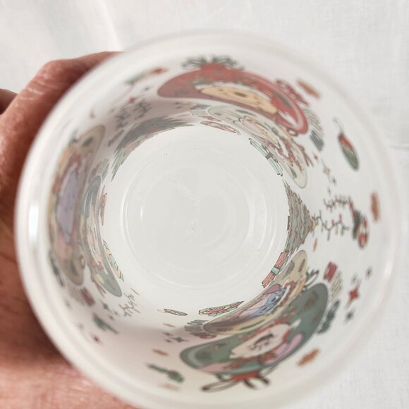 Christmas Winnie The Pooh Frosted Glass Tumbler 6 Inches New With Tags Fast Ship - Picture 11 of 14